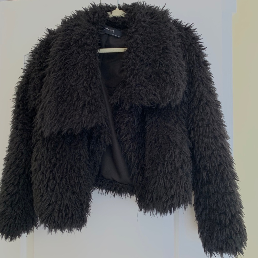 Zara teddy jacket size M